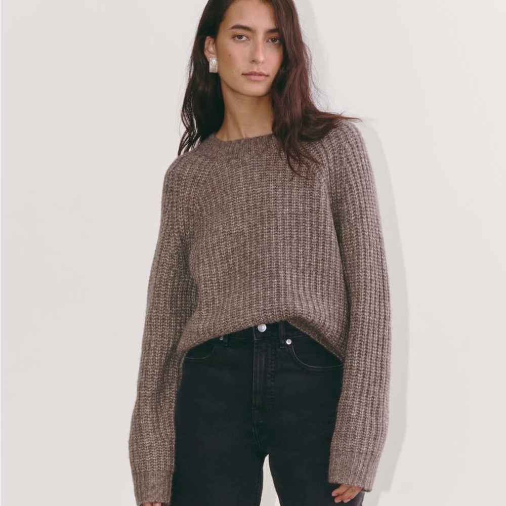 Everlane Fisherman Crew in Cloud - Taupe Melange